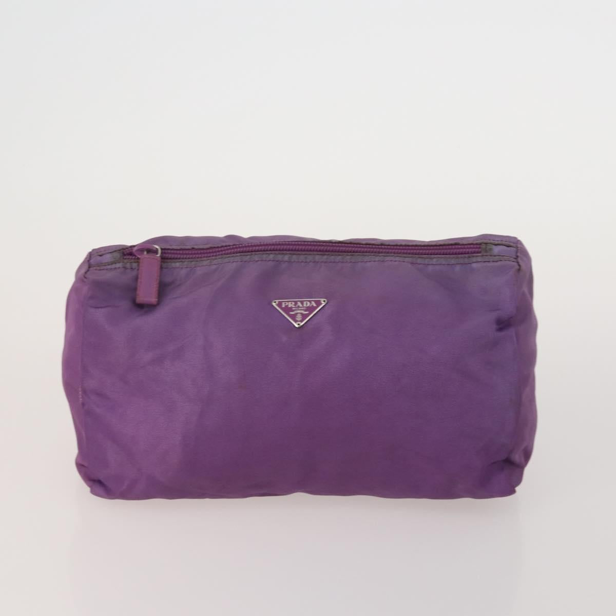 PRADA Hand Bag Nylon 3 Set Yellow Purple black Auth 196792