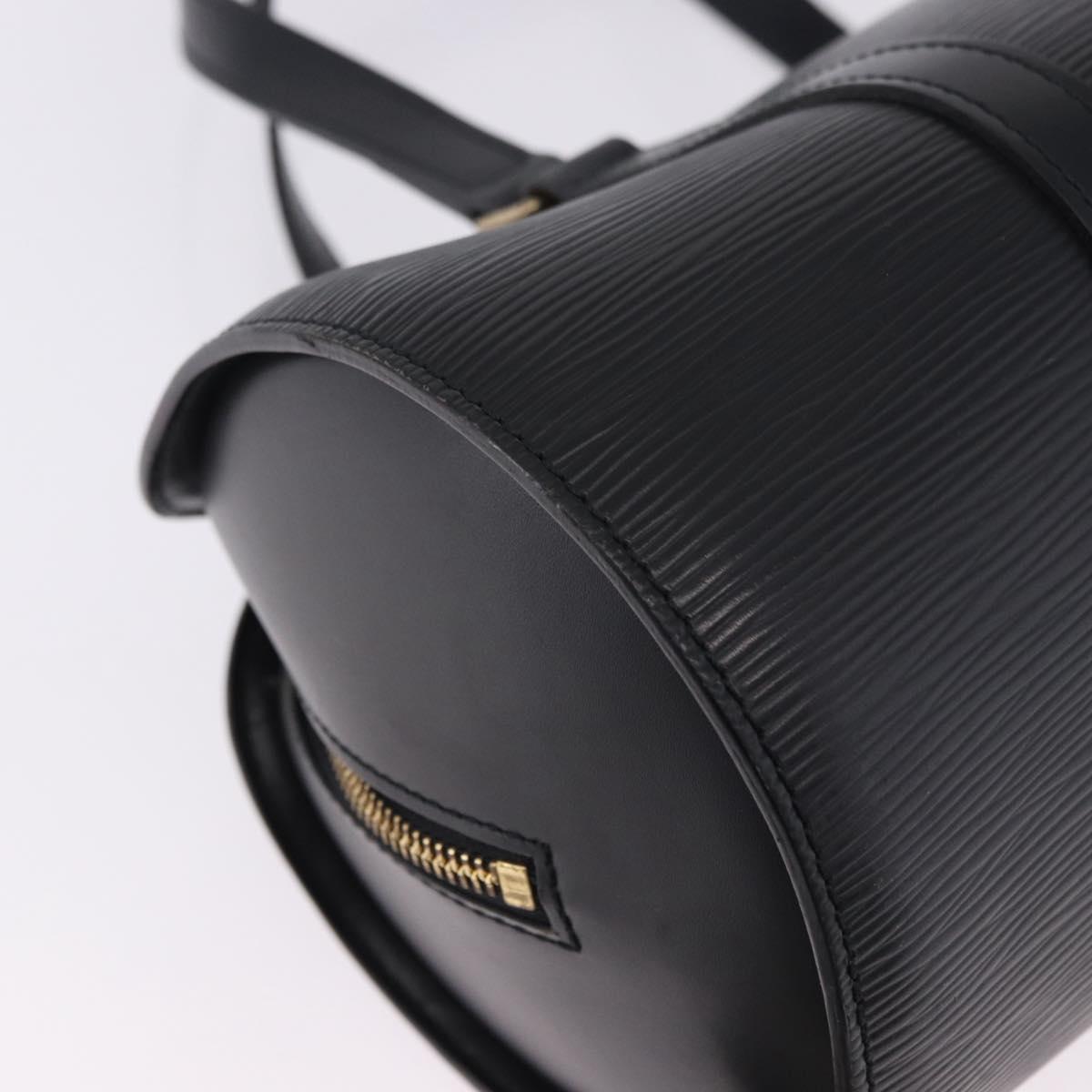 LOUIS VUITTON Epi Soufflot Hand Bag Black M52222 LV Auth 196800V