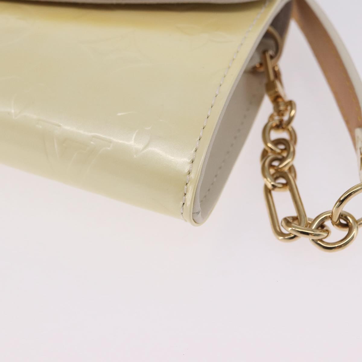 LOUIS VUITTON Monogram Vernis Sunset Bluebird Bag Perle M93541 LV Auth 196803A