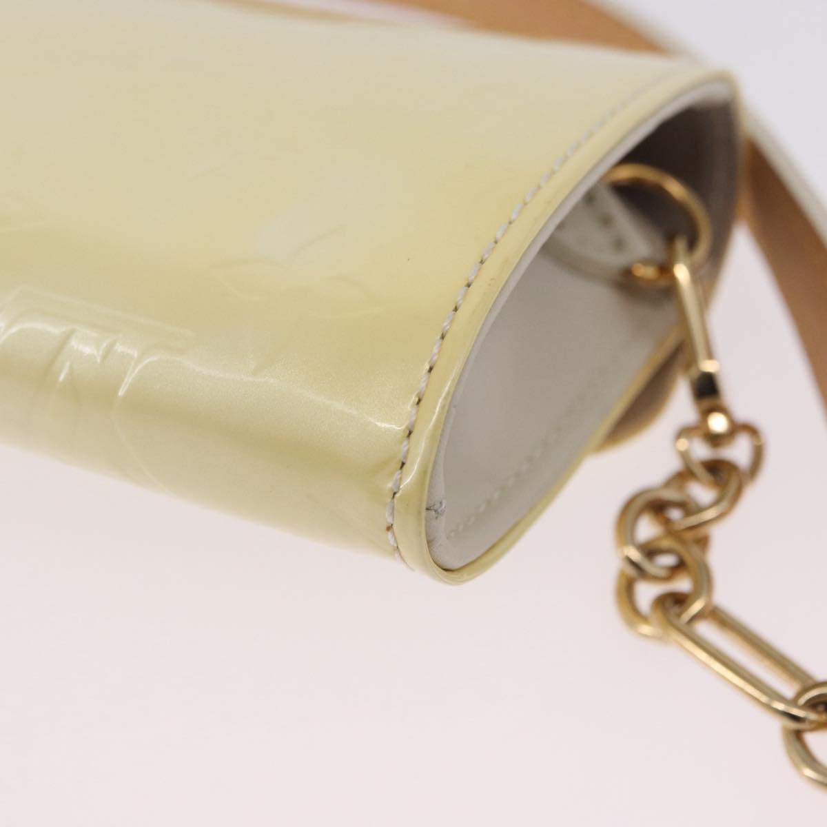 LOUIS VUITTON Monogram Vernis Sunset Bluebird Bag Perle M93541 LV Auth 196803A