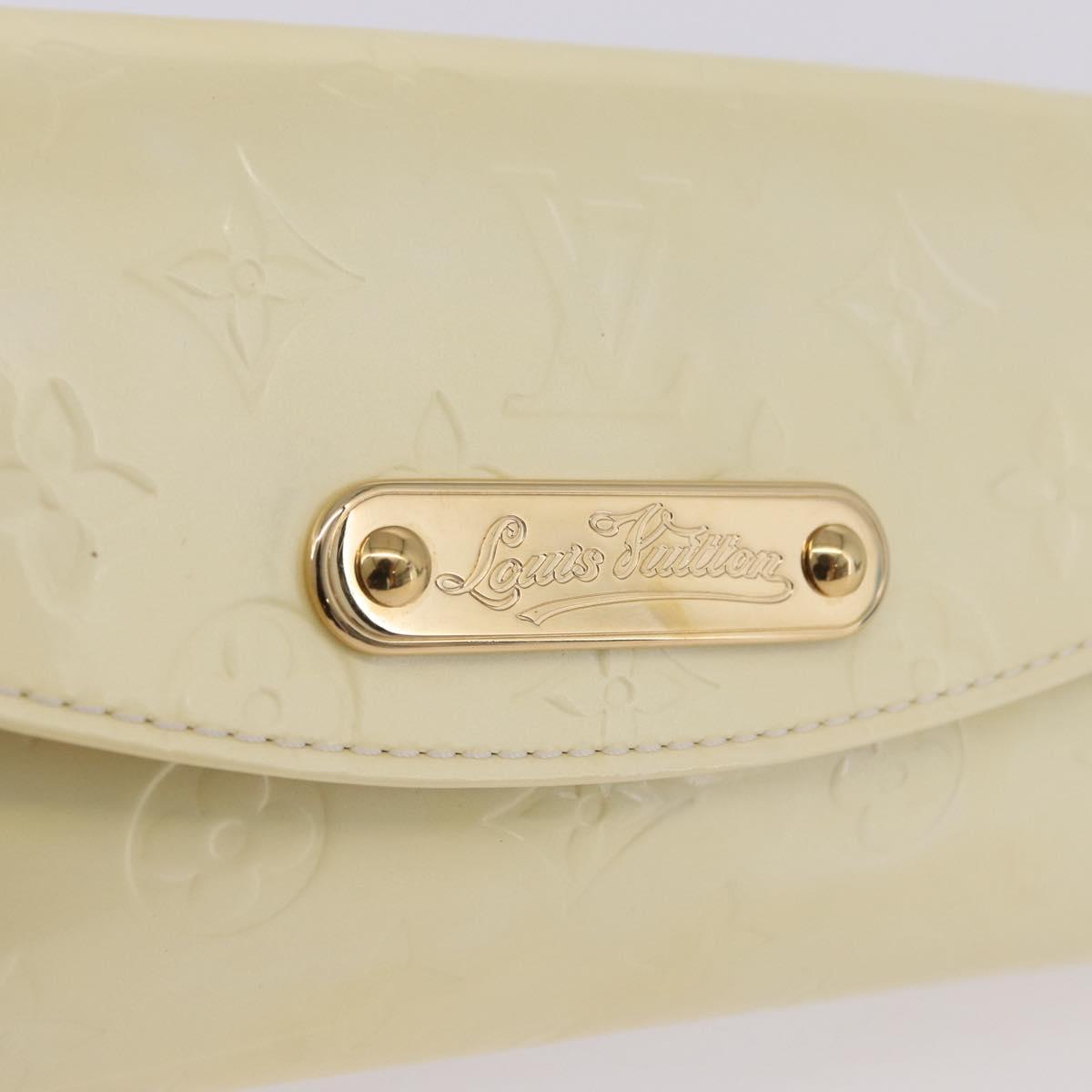 LOUIS VUITTON Monogram Vernis Sunset Bluebird Bag Perle M93541 LV Auth 196803A