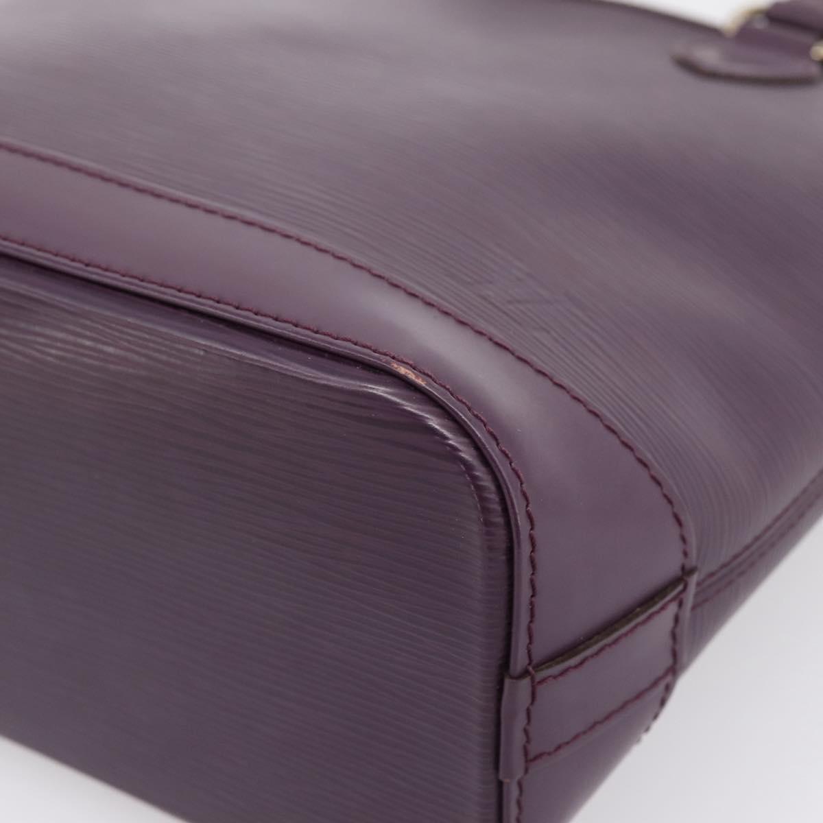 LOUIS VUITTON Epi Lockit PM Hand Bag Purple Cassis M4229K LV Auth 196814V