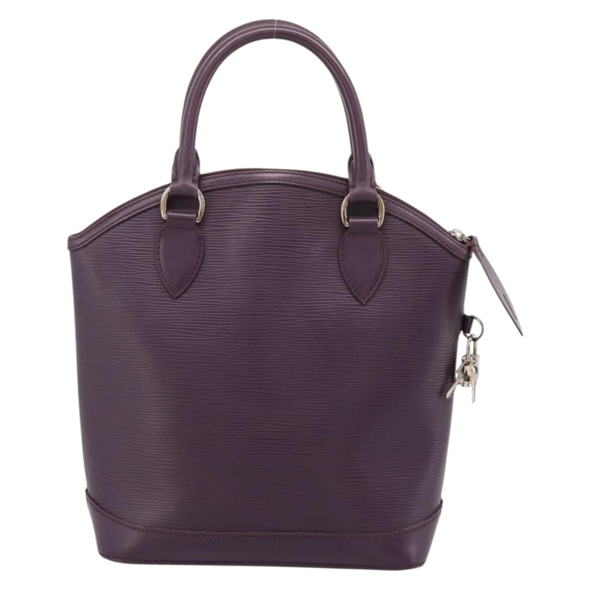 LOUIS VUITTON Epi Lockit PM Hand Bag Purple Cassis M4229K LV Auth 196814V