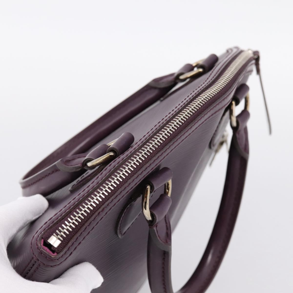 LOUIS VUITTON Epi Lockit PM Hand Bag Purple Cassis M4229K LV Auth 196814V