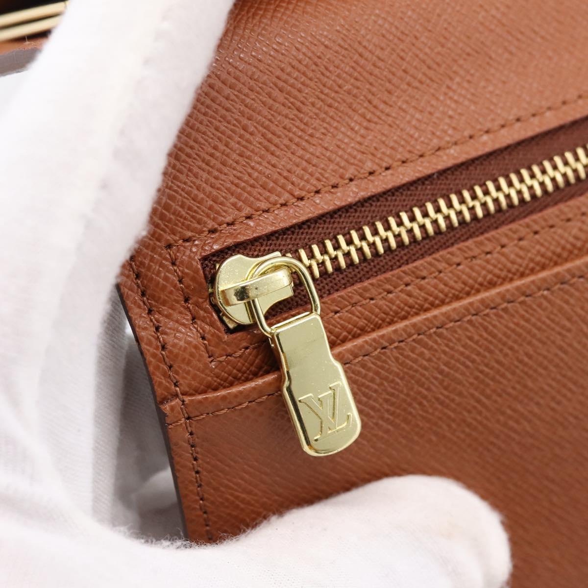 LOUIS VUITTON Monogram Continental Clutch Wallet T61217 LV Auth 196823A