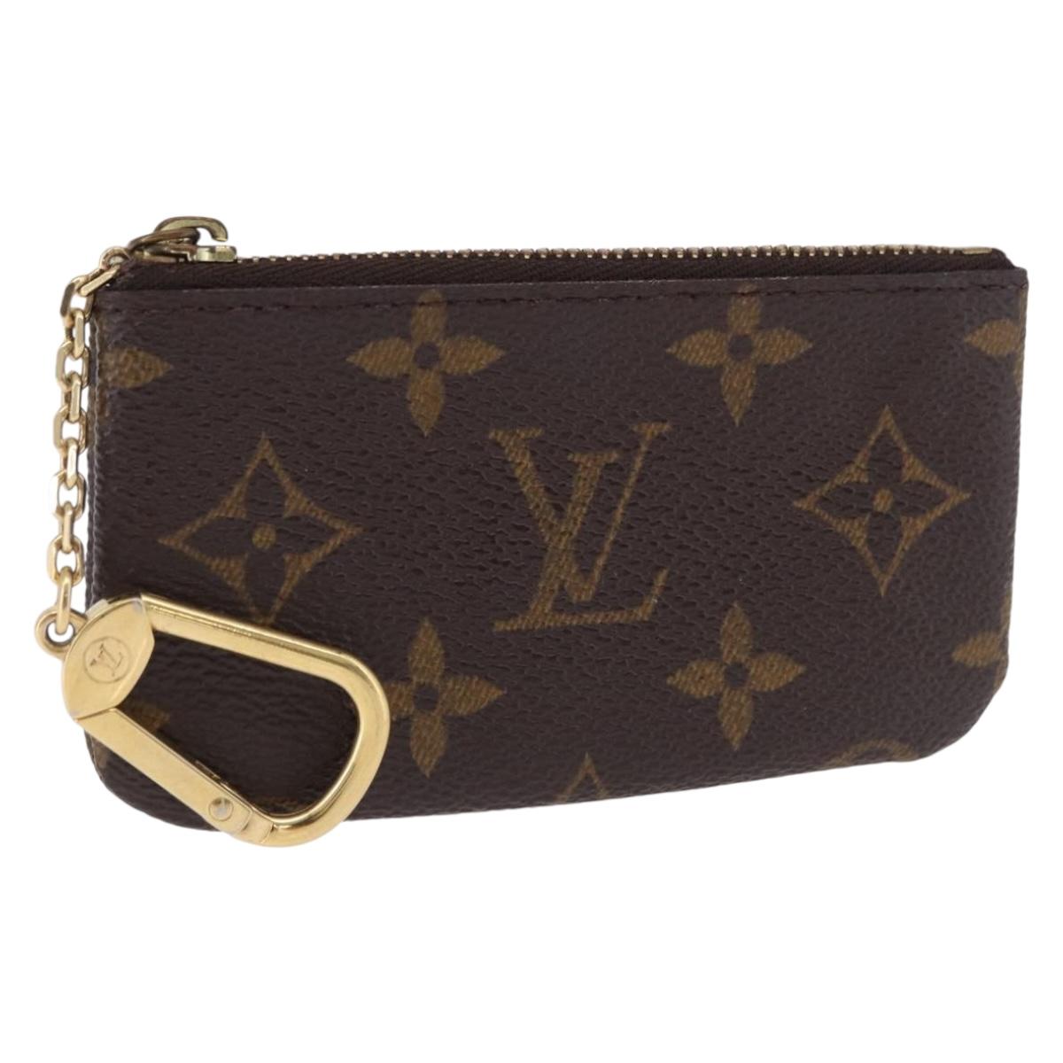 LOUIS VUITTON Monogram Pochette Cles Coin Purse M60033 LV Auth 196825