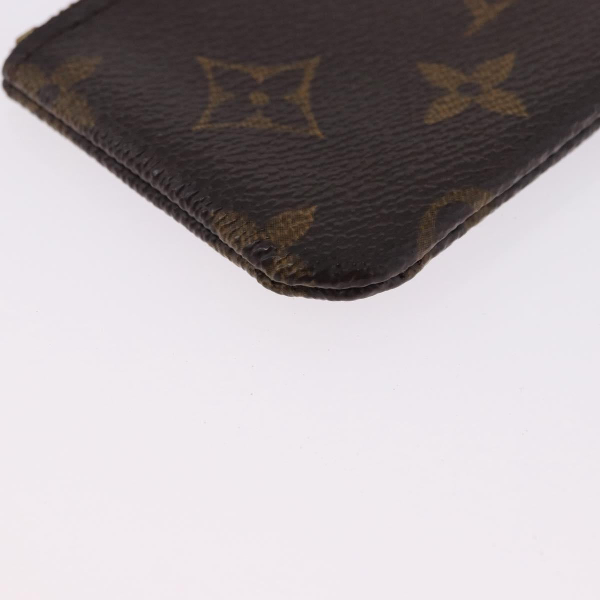 LOUIS VUITTON Monogram Pochette Cles Coin Purse M60033 LV Auth 196825