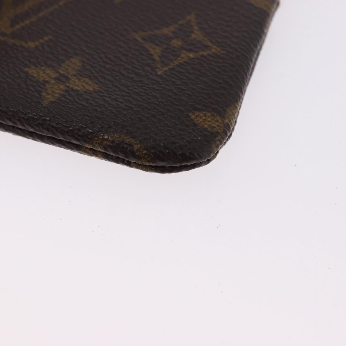 LOUIS VUITTON Monogram Pochette Cles Coin Purse M60033 LV Auth 196825