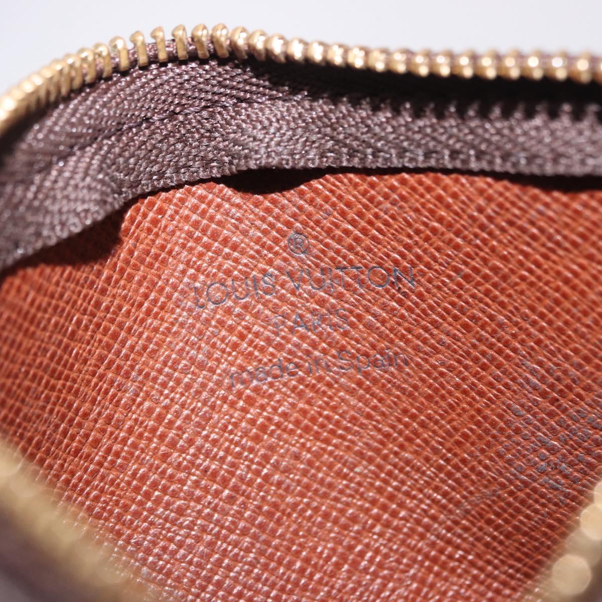 LOUIS VUITTON Monogram Pochette Cles Coin Purse M60033 LV Auth 196825