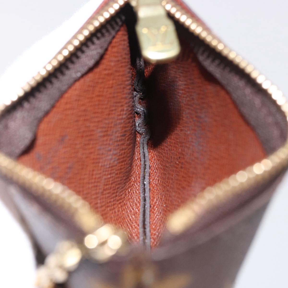 LOUIS VUITTON Monogram Pochette Cles Coin Purse M60033 LV Auth 196825