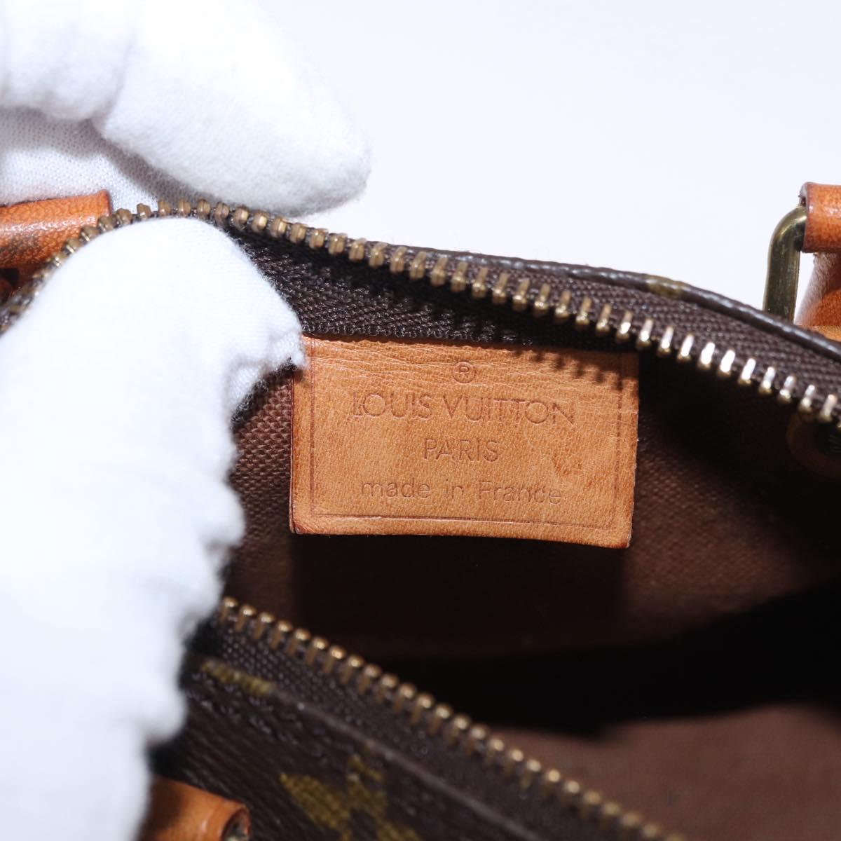 LOUIS VUITTON Monogram Mini Speedy Hand Bag M41534 LV Auth 196836V