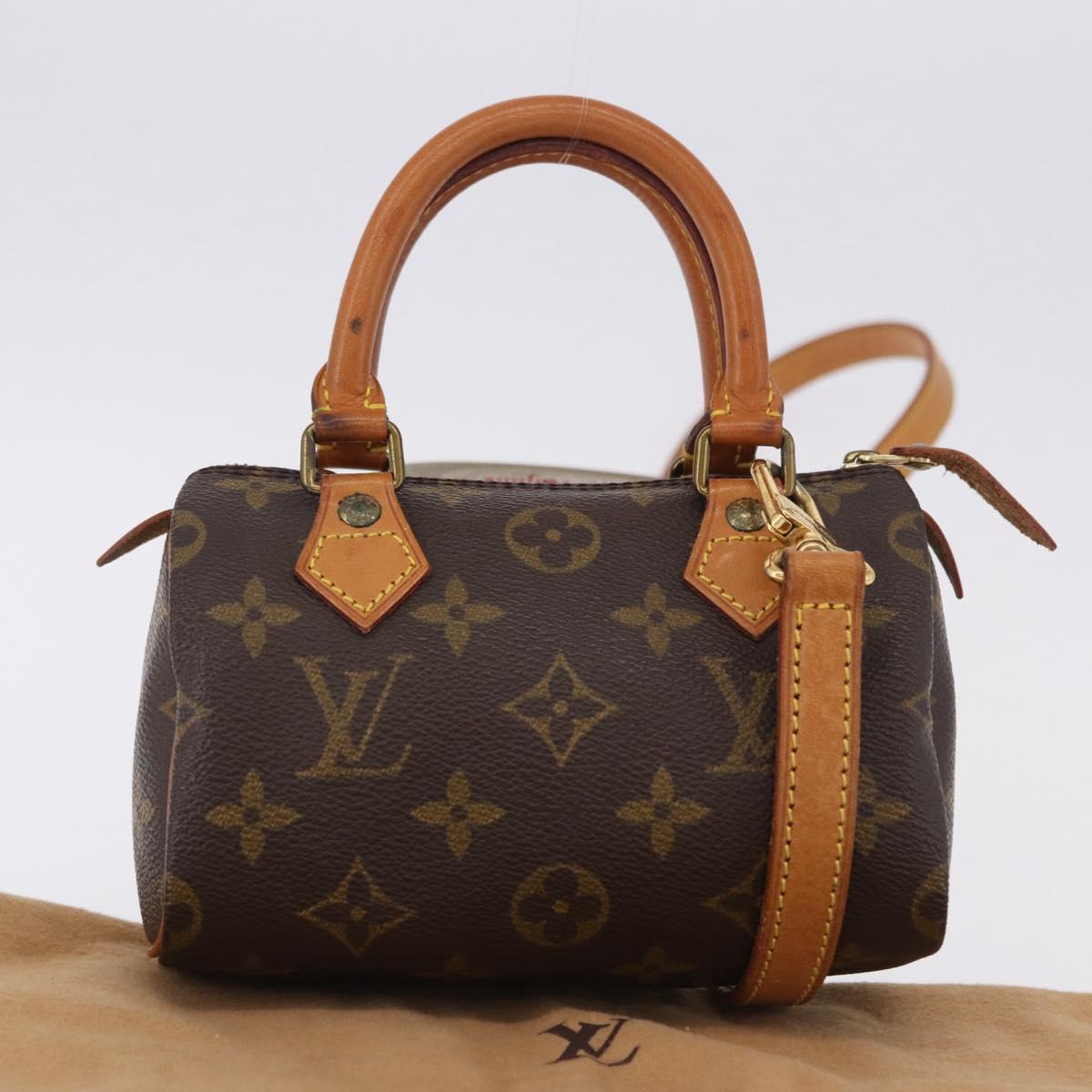 LOUIS VUITTON Monogram Mini Speedy Hand Bag M41534 LV Auth 196836V