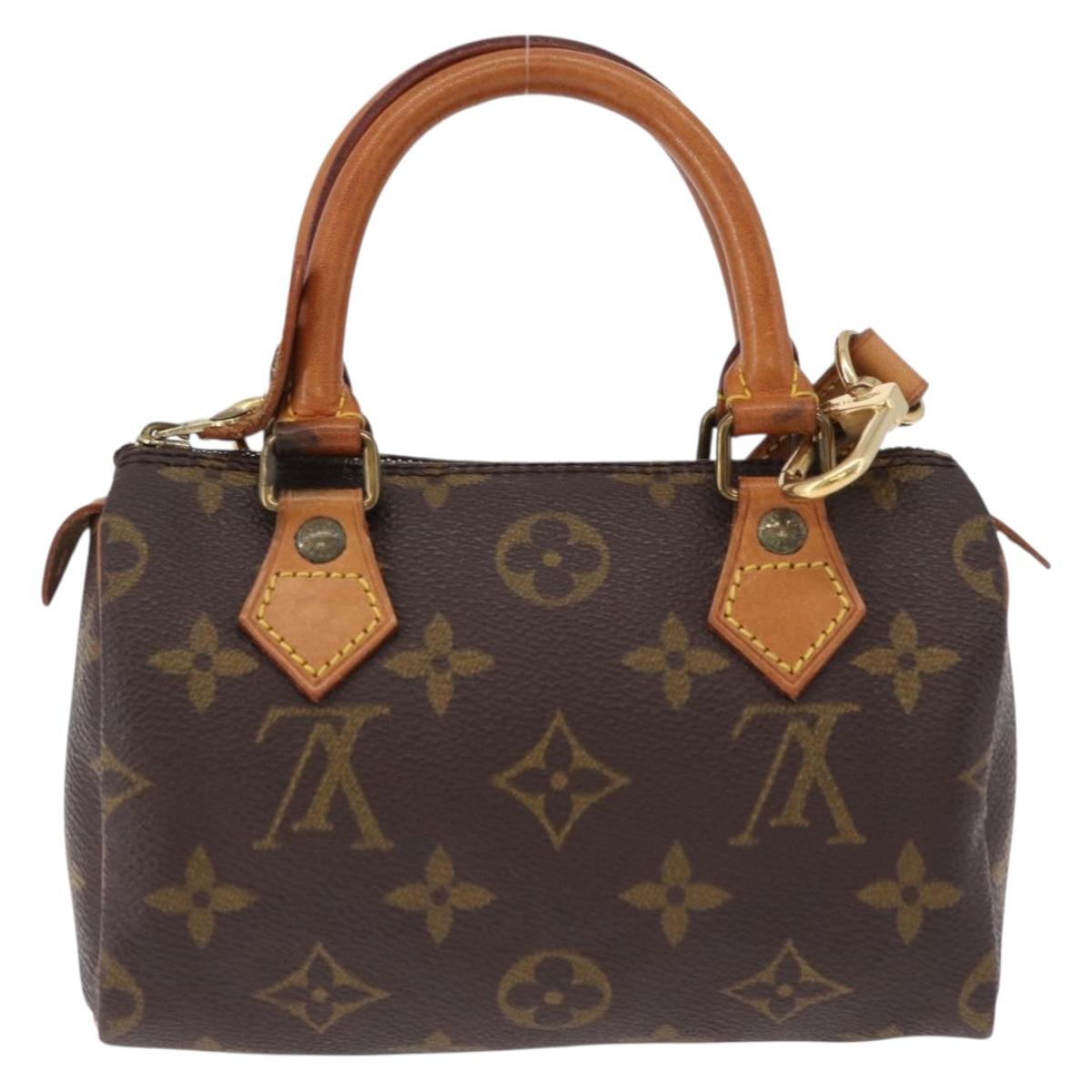 LOUIS VUITTON Monogram Mini Speedy Hand Bag M41534 LV Auth 196836V