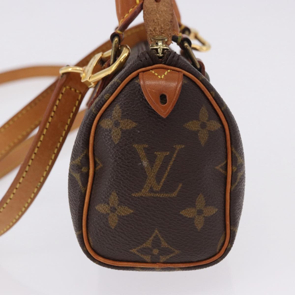 LOUIS VUITTON Monogram Mini Speedy Hand Bag M41534 LV Auth 196836V