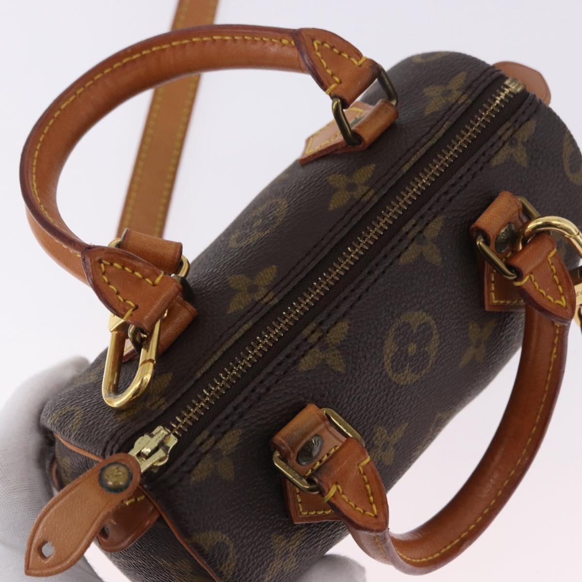 LOUIS VUITTON Monogram Mini Speedy Hand Bag M41534 LV Auth 196836V