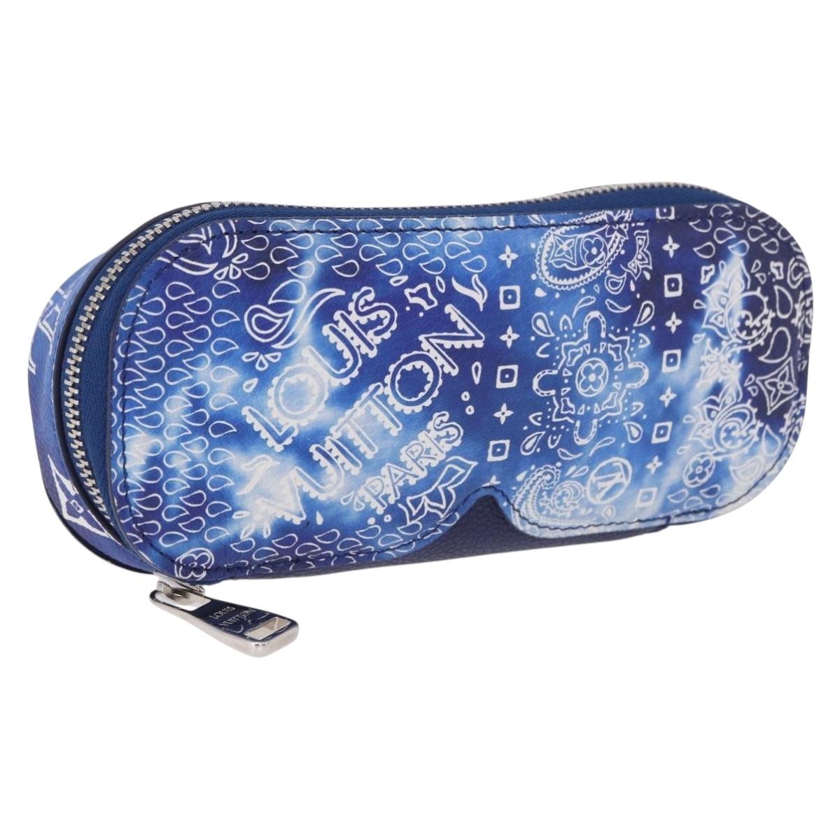 LOUIS VUITTON Monogram Bandana Etui Lunet GM Glasses Case GI0764 Auth 196838M