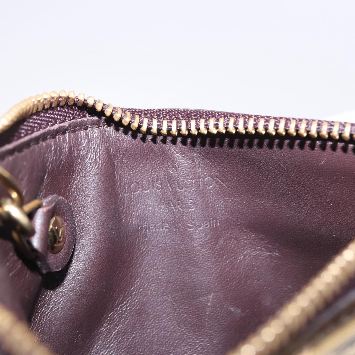 LOUIS VUITTON Monogram Vernis Pochette Cles NM Amarante M93557 Auth 196842A