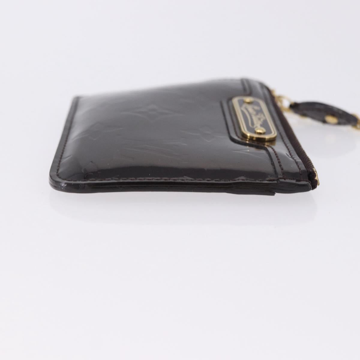 LOUIS VUITTON Monogram Vernis Pochette Cles NM Amarante M93557 Auth 196842A
