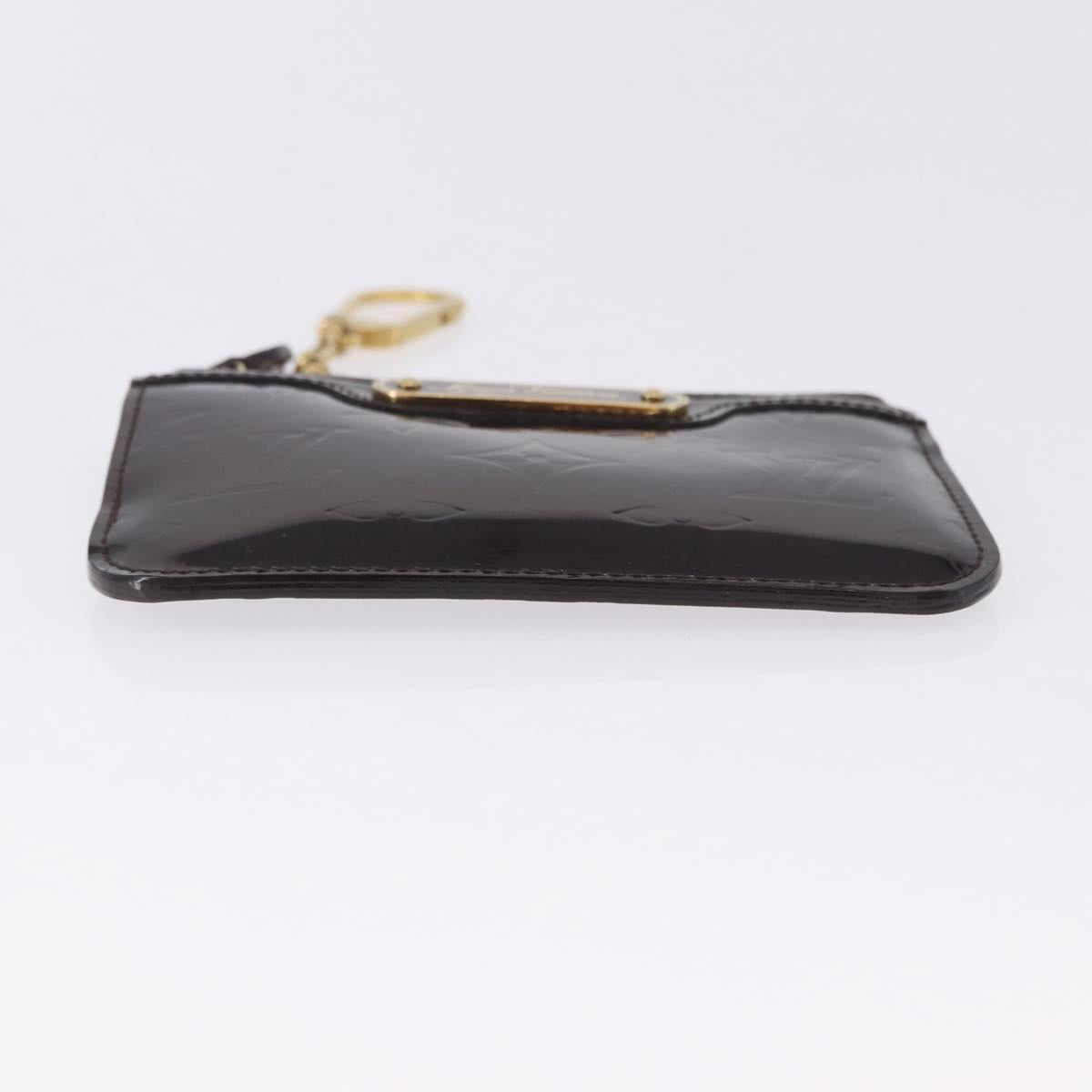 LOUIS VUITTON Monogram Vernis Pochette Cles NM Amarante M93557 Auth 196842A