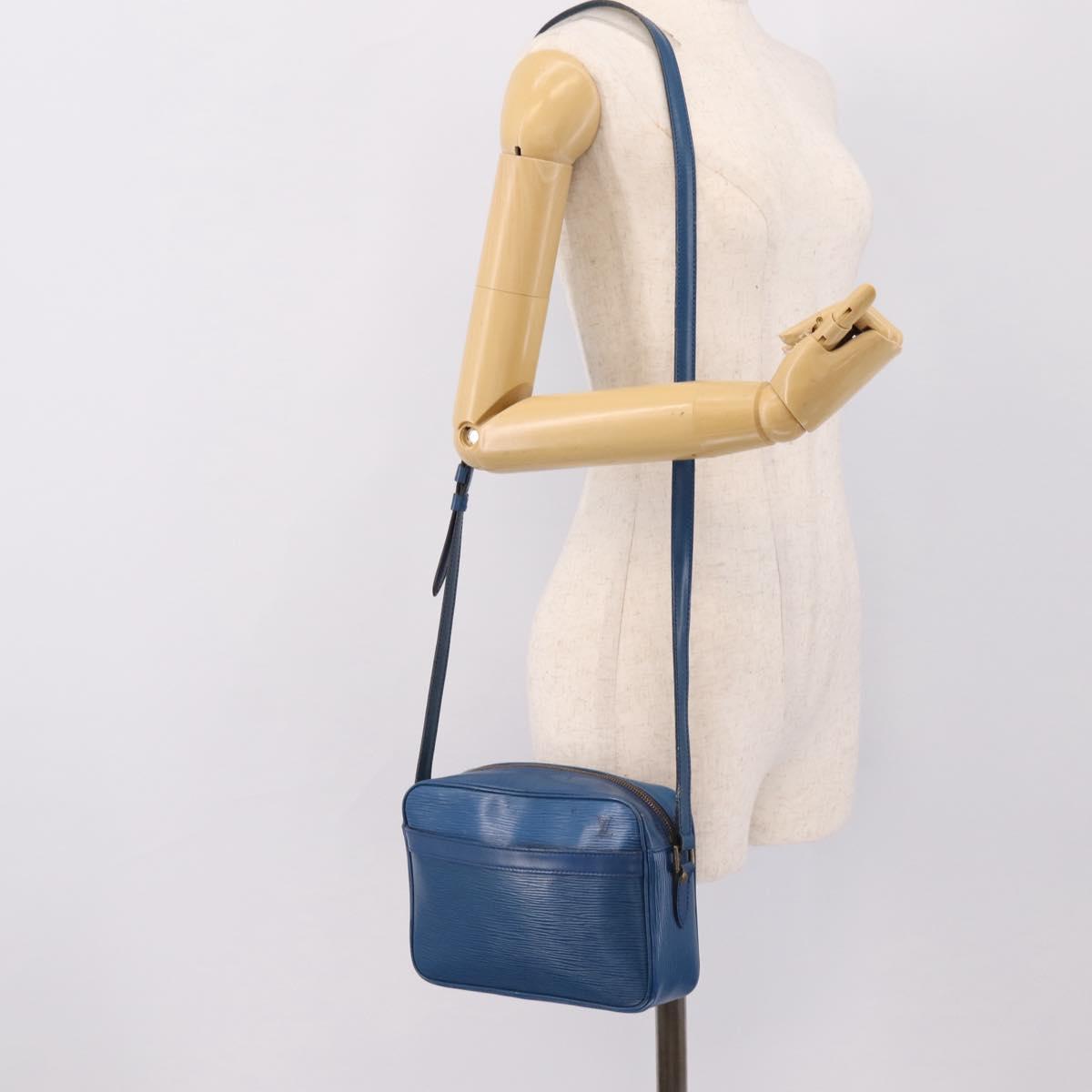 LOUIS VUITTON Epi Trocadero 23 Shoulder Bag Blue M52305 LV Auth 196855