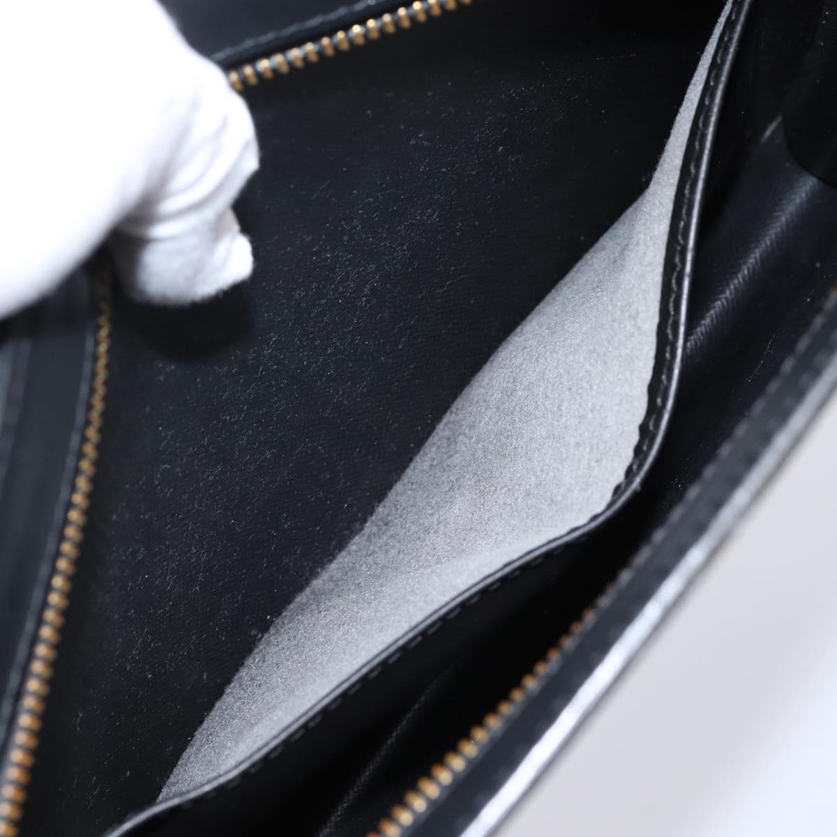 LOUIS VUITTON Epi Pochette Homme Clutch Bag Black M52522 LV Auth 196858