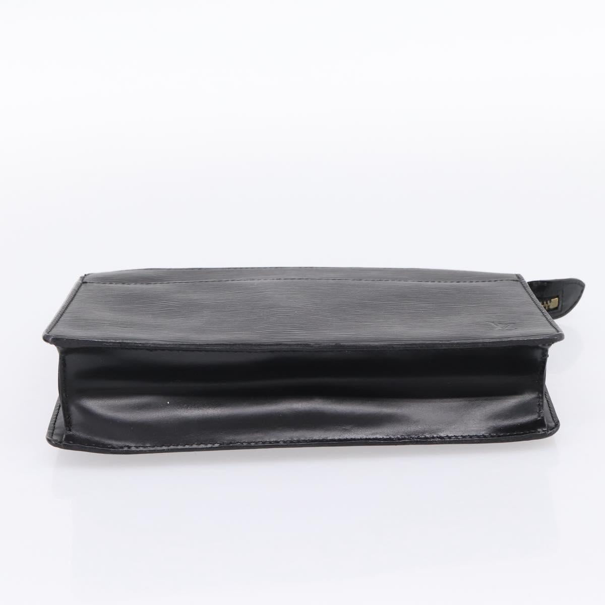 LOUIS VUITTON Epi Pochette Homme Clutch Bag Black M52522 LV Auth 196858