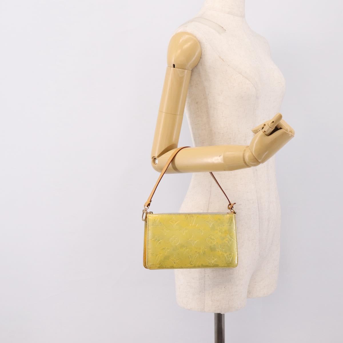 LOUIS VUITTON Monogram Vernis Lexington Pouch Gris M91056 LV Auth 196859