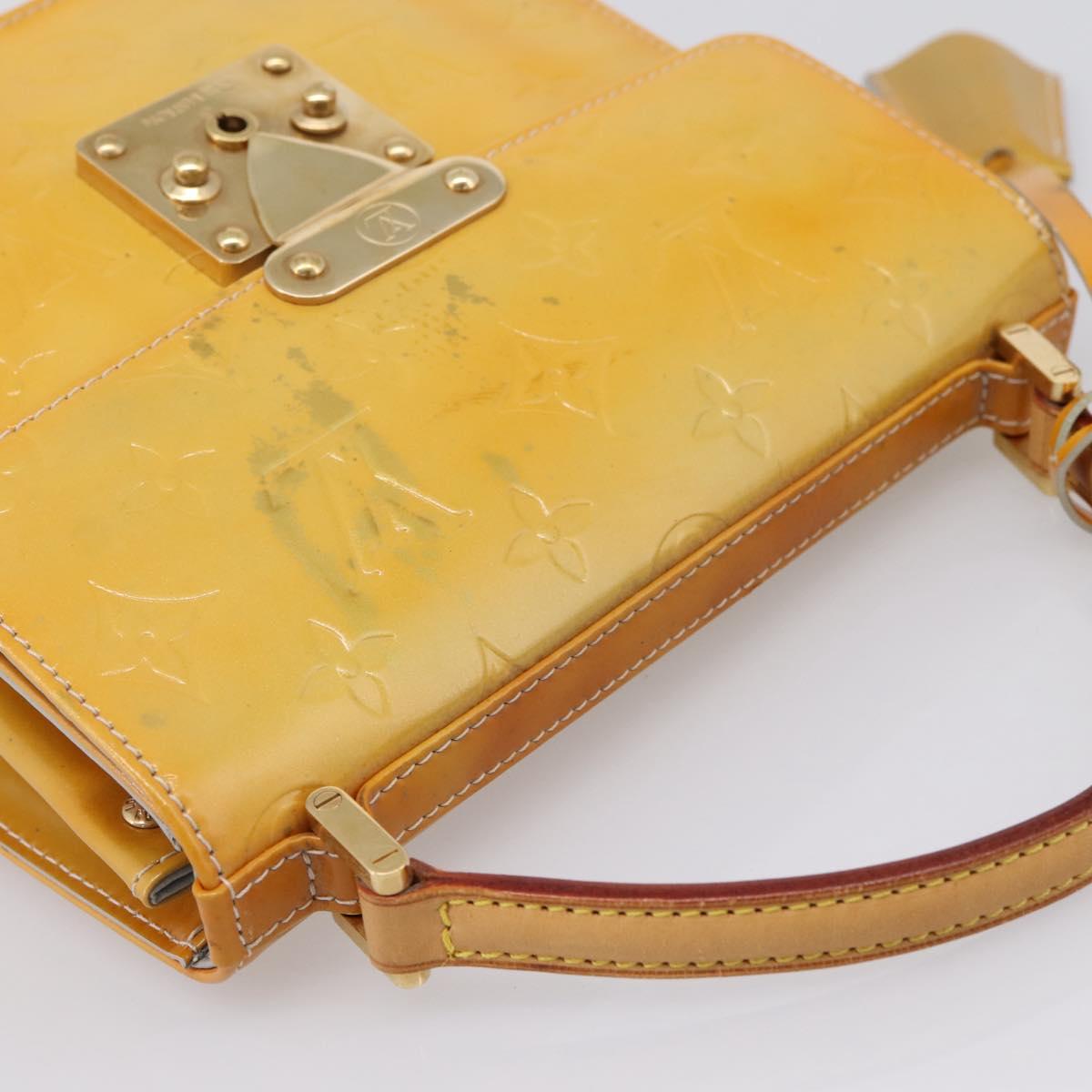 LOUIS VUITTON Monogram Vernis Spring Street Hand Bag Gris M91029 LV Auth 196862