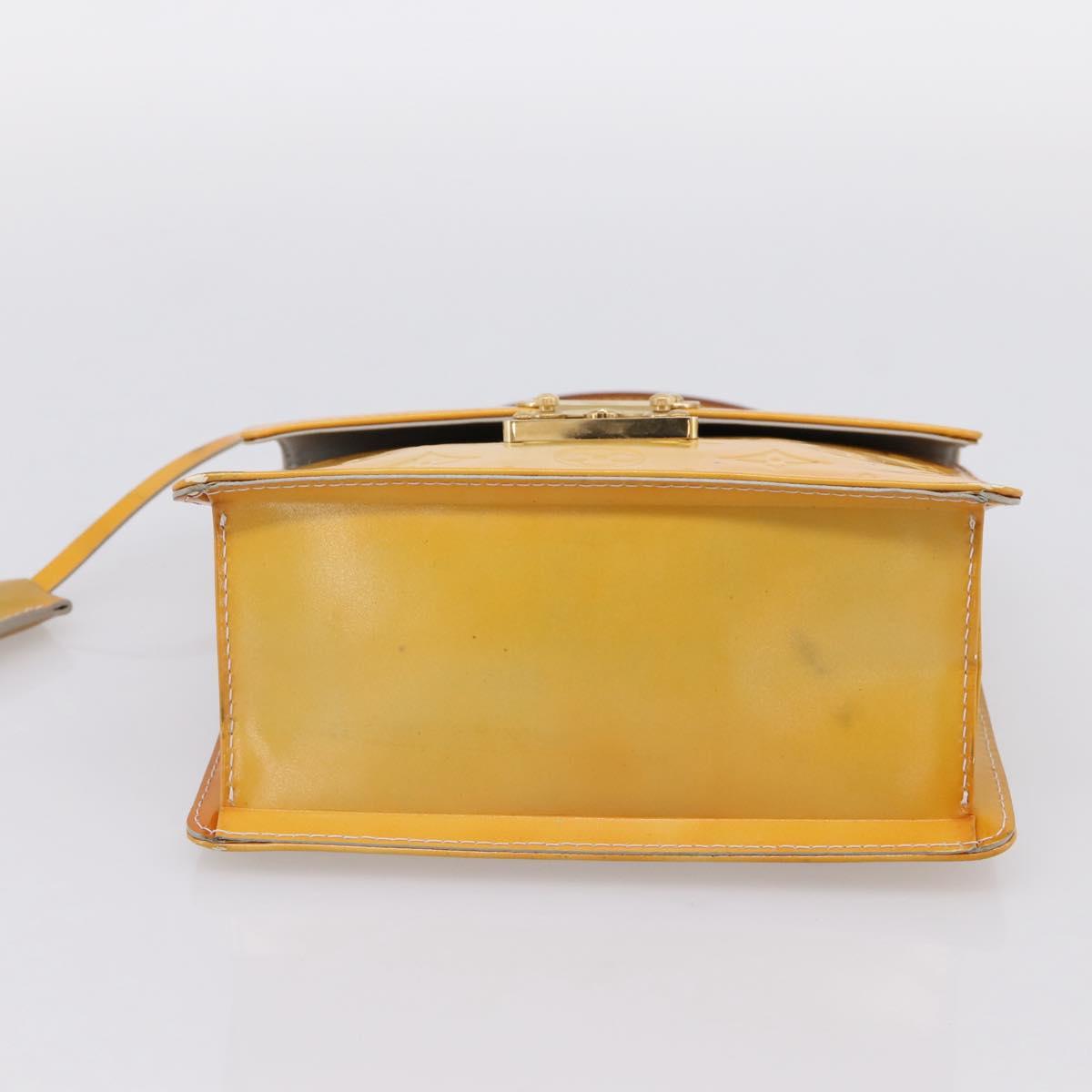 LOUIS VUITTON Monogram Vernis Spring Street Hand Bag Gris M91029 LV Auth 196862