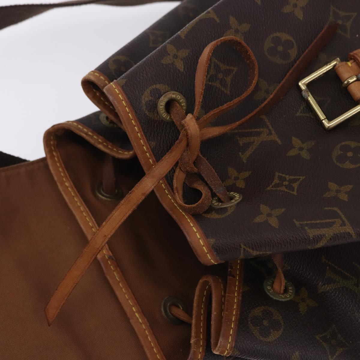 LOUIS VUITTON Monogram Montsouris GM Backpack M51135 LV Auth 196867