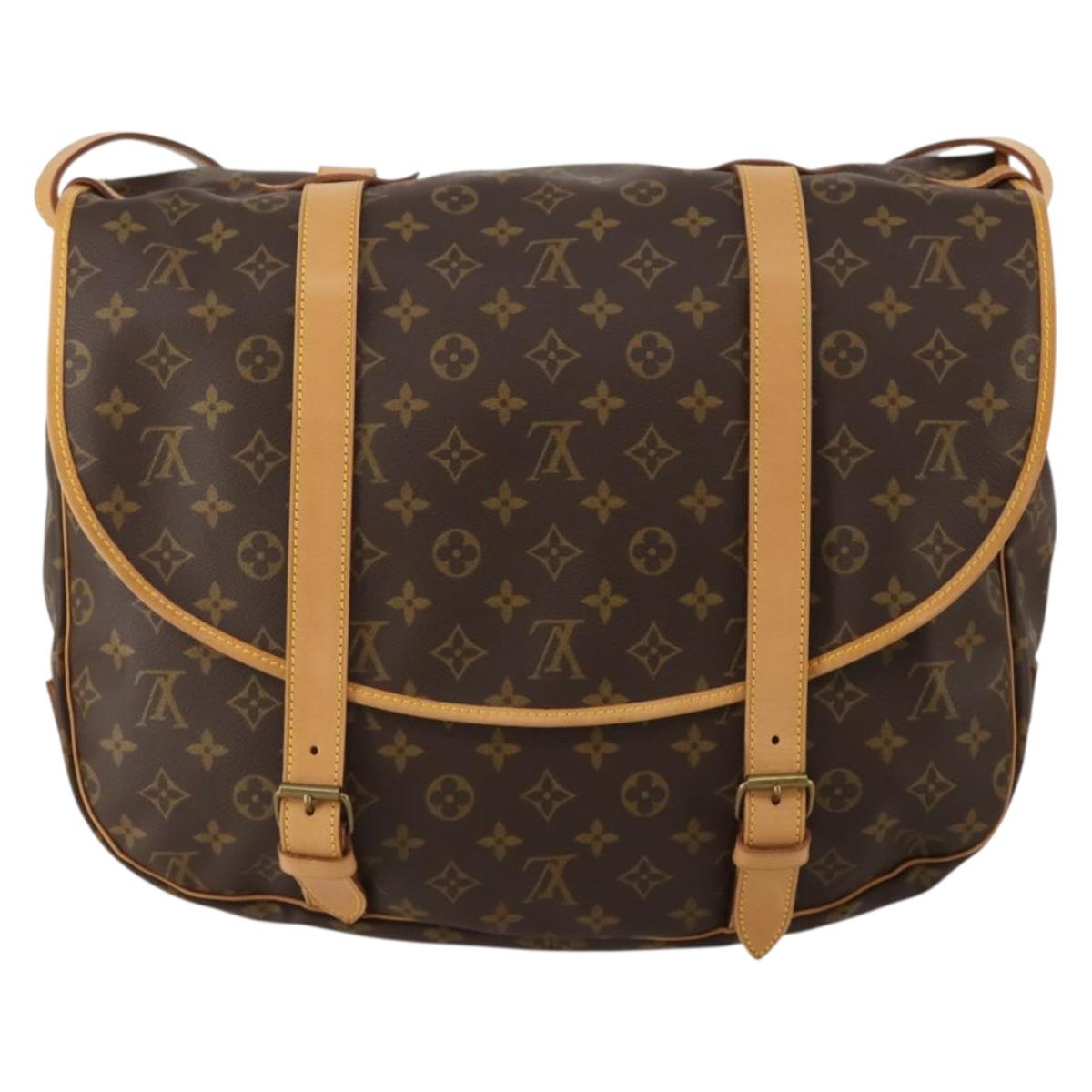 LOUIS VUITTON Monogram Saumur 43 Shoulder Bag M42252 LV Auth 196870SAV