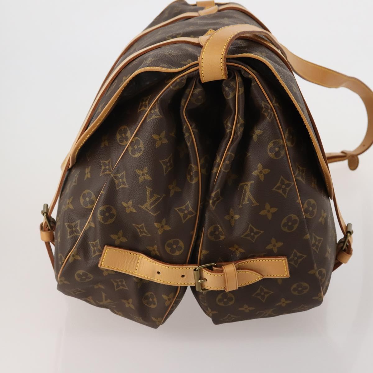 LOUIS VUITTON Monogram Saumur 43 Shoulder Bag M42252 LV Auth 196870SAV