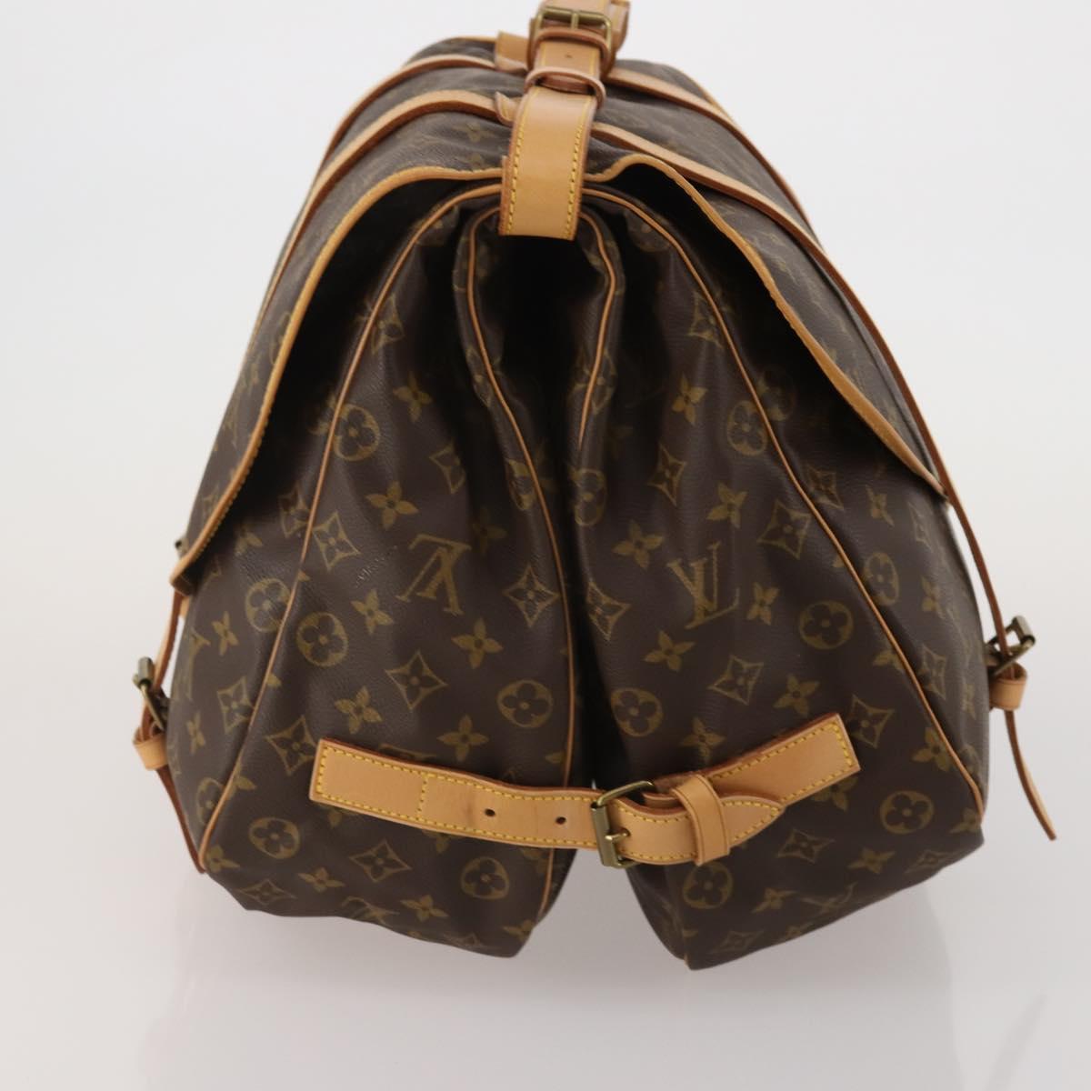 LOUIS VUITTON Monogram Saumur 43 Shoulder Bag M42252 LV Auth 196870SAV
