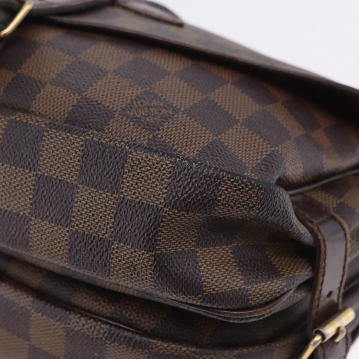 LOUIS VUITTON Damier Ebene Saumur 30 Shoulder Bag SPO N48081 LV Auth 196874