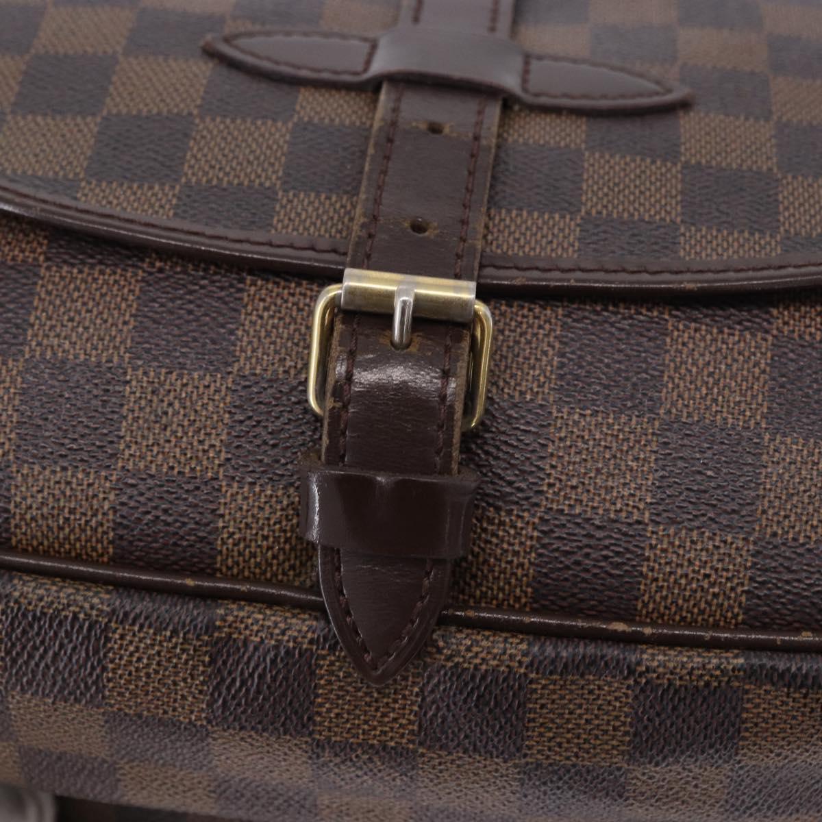 LOUIS VUITTON Damier Ebene Saumur 30 Shoulder Bag SPO N48081 LV Auth 196874