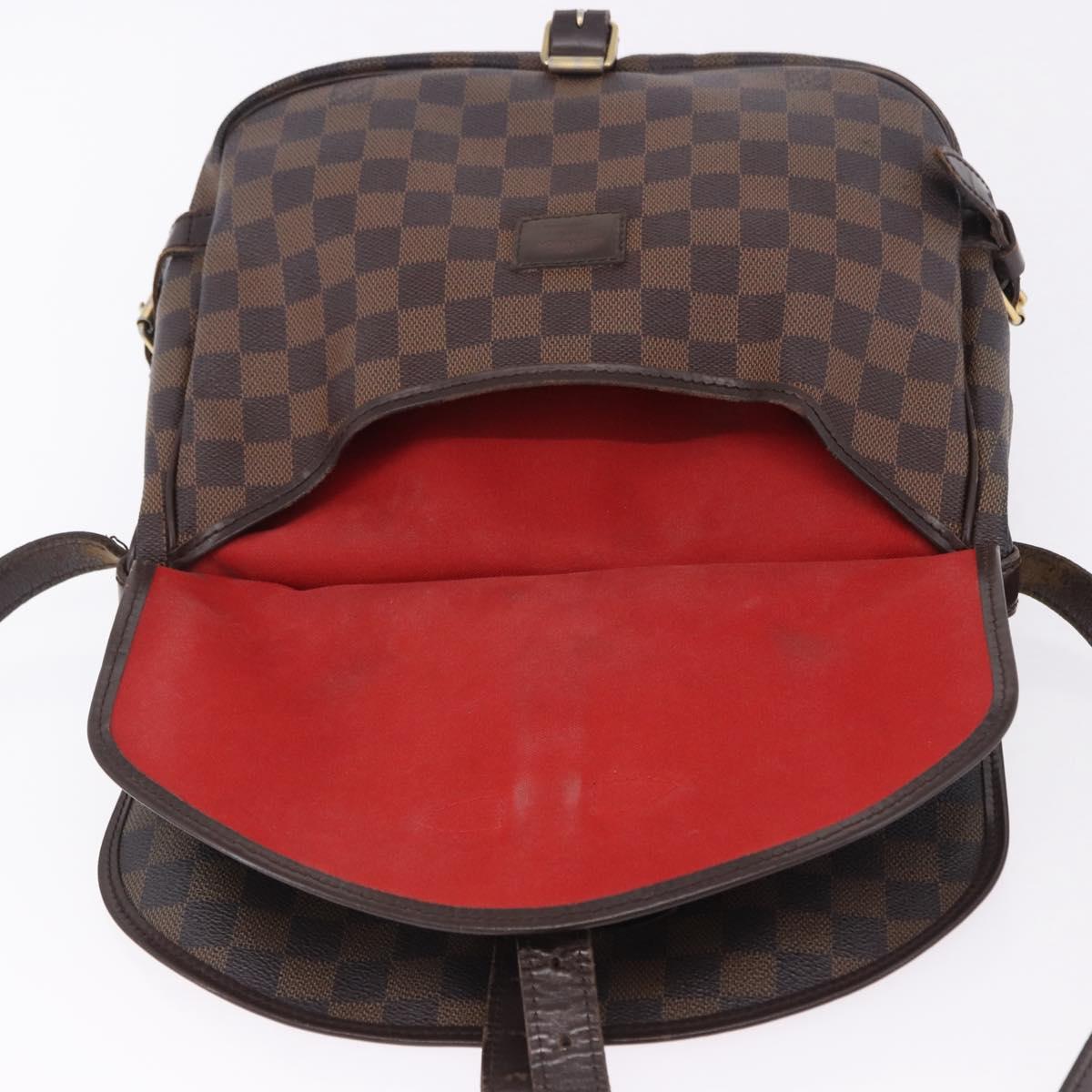 LOUIS VUITTON Damier Ebene Saumur 30 Shoulder Bag SPO N48081 LV Auth 196874