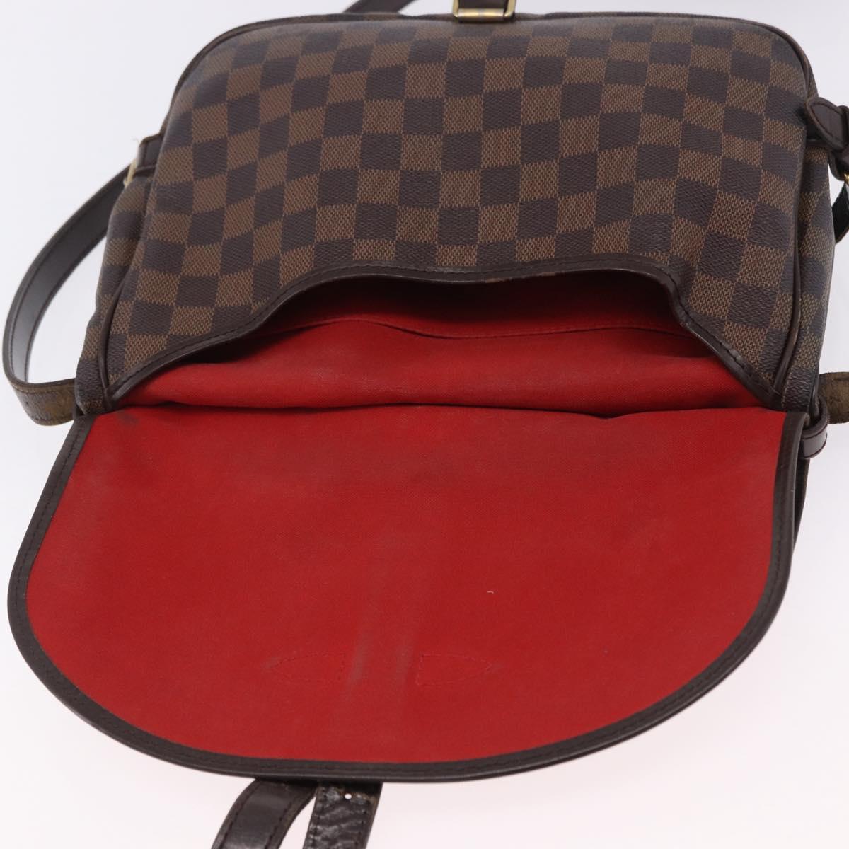 LOUIS VUITTON Damier Ebene Saumur 30 Shoulder Bag SPO N48081 LV Auth 196874