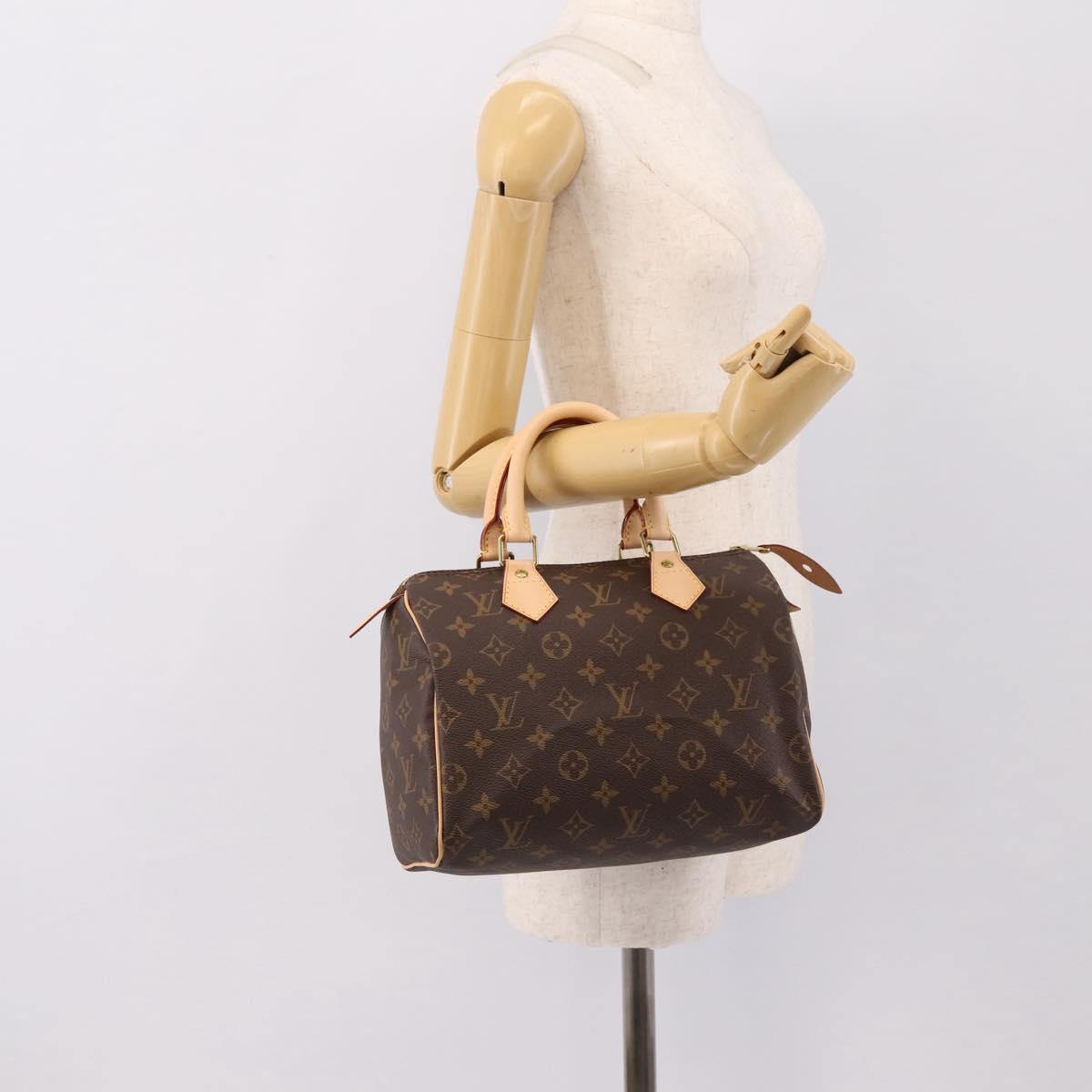LOUIS VUITTON Monogram Speedy 25 Hand Bag M41528 LV Auth 196878SAM