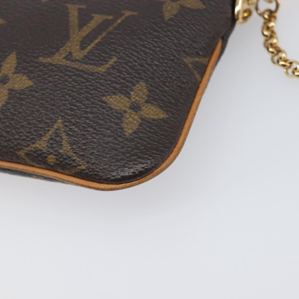 LOUIS VUITTON Monogram Pochette Mira PM Accessory Pouch M60095 LV Auth 196885V