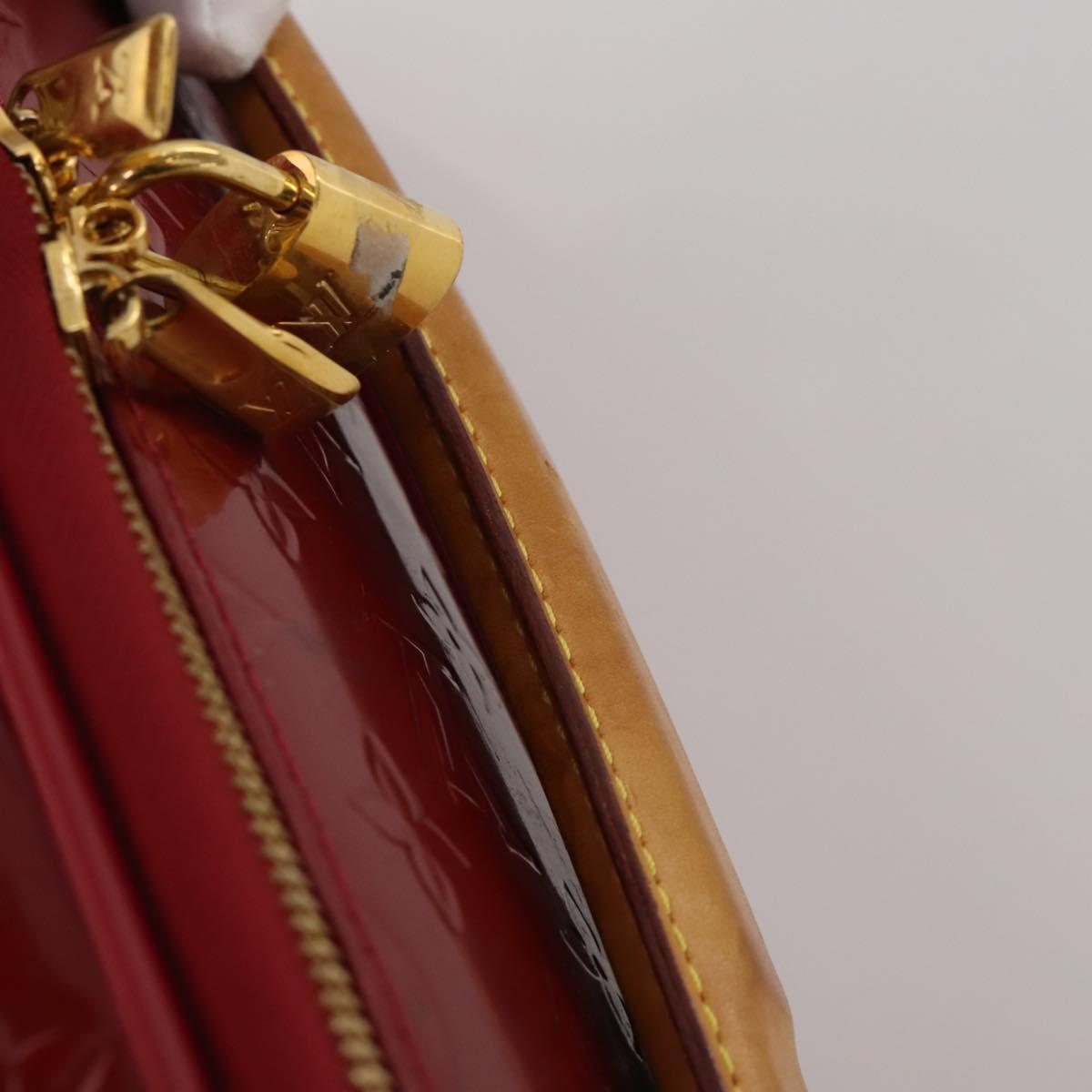 LOUIS VUITTON Monogram Vernis Pegas 45 Suitcase Pomme D'amour M91278 Auth 196891