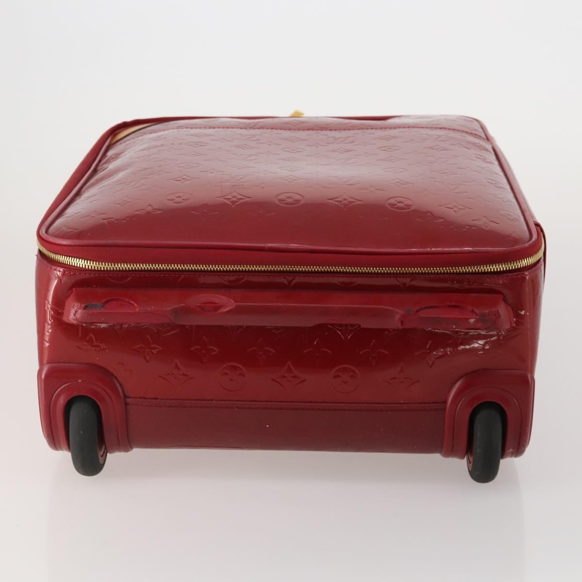 LOUIS VUITTON Monogram Vernis Pegas 45 Suitcase Pomme D'amour M91278 Auth 196891
