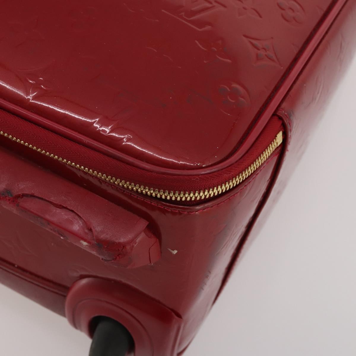 LOUIS VUITTON Monogram Vernis Pegas 45 Suitcase Pomme D'amour M91278 Auth 196891