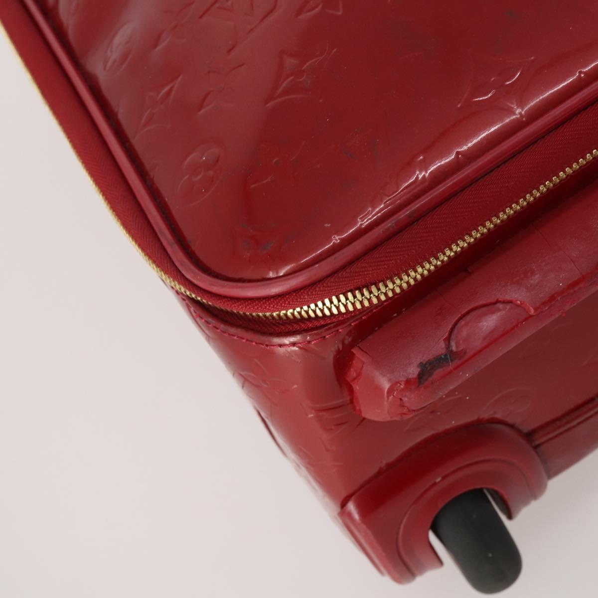 LOUIS VUITTON Monogram Vernis Pegas 45 Suitcase Pomme D'amour M91278 Auth 196891