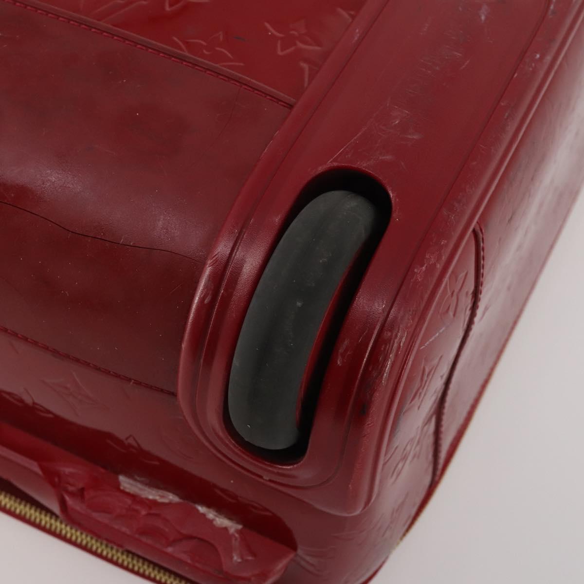 LOUIS VUITTON Monogram Vernis Pegas 45 Suitcase Pomme D'amour M91278 Auth 196891