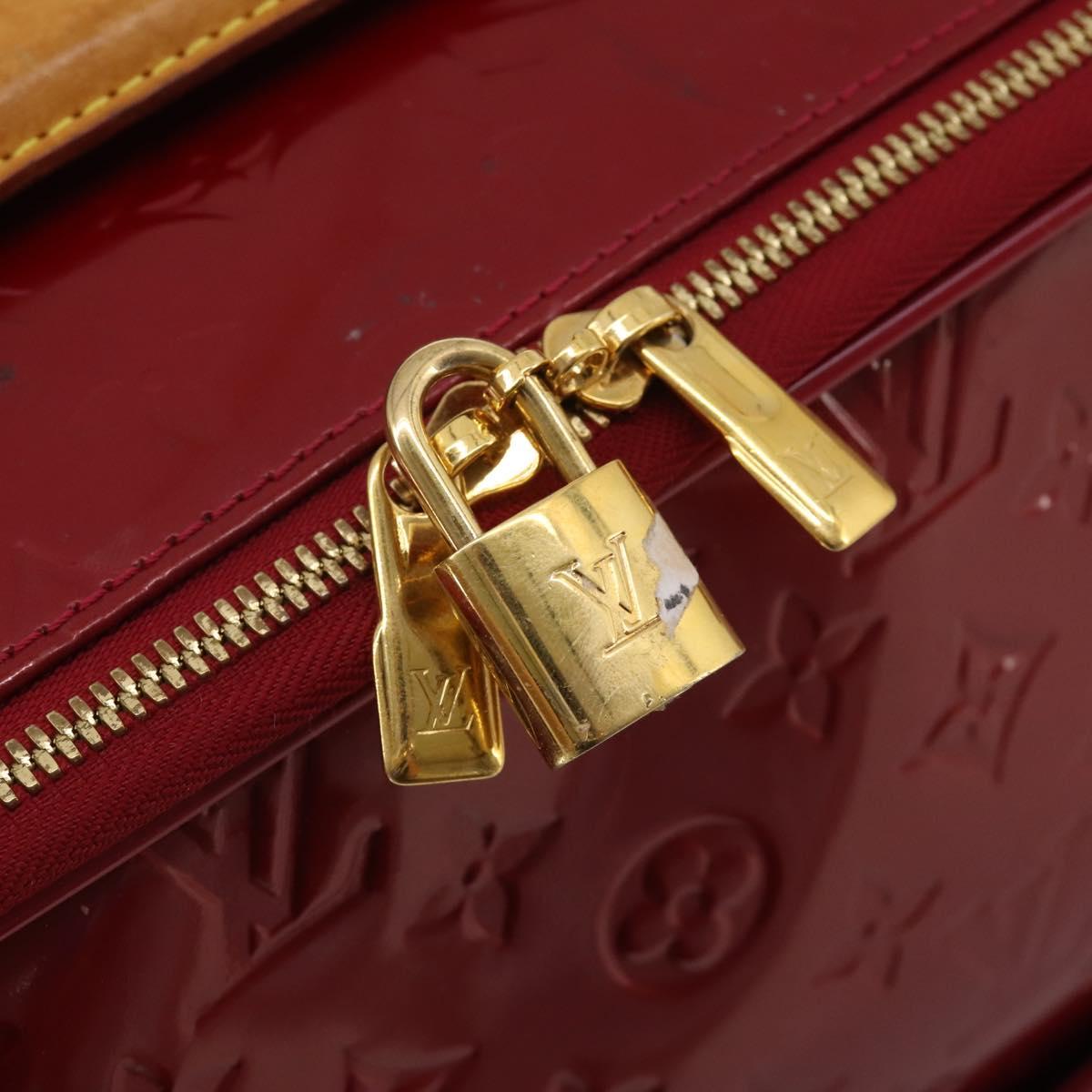 LOUIS VUITTON Monogram Vernis Pegas 45 Suitcase Pomme D'amour M91278 Auth 196891