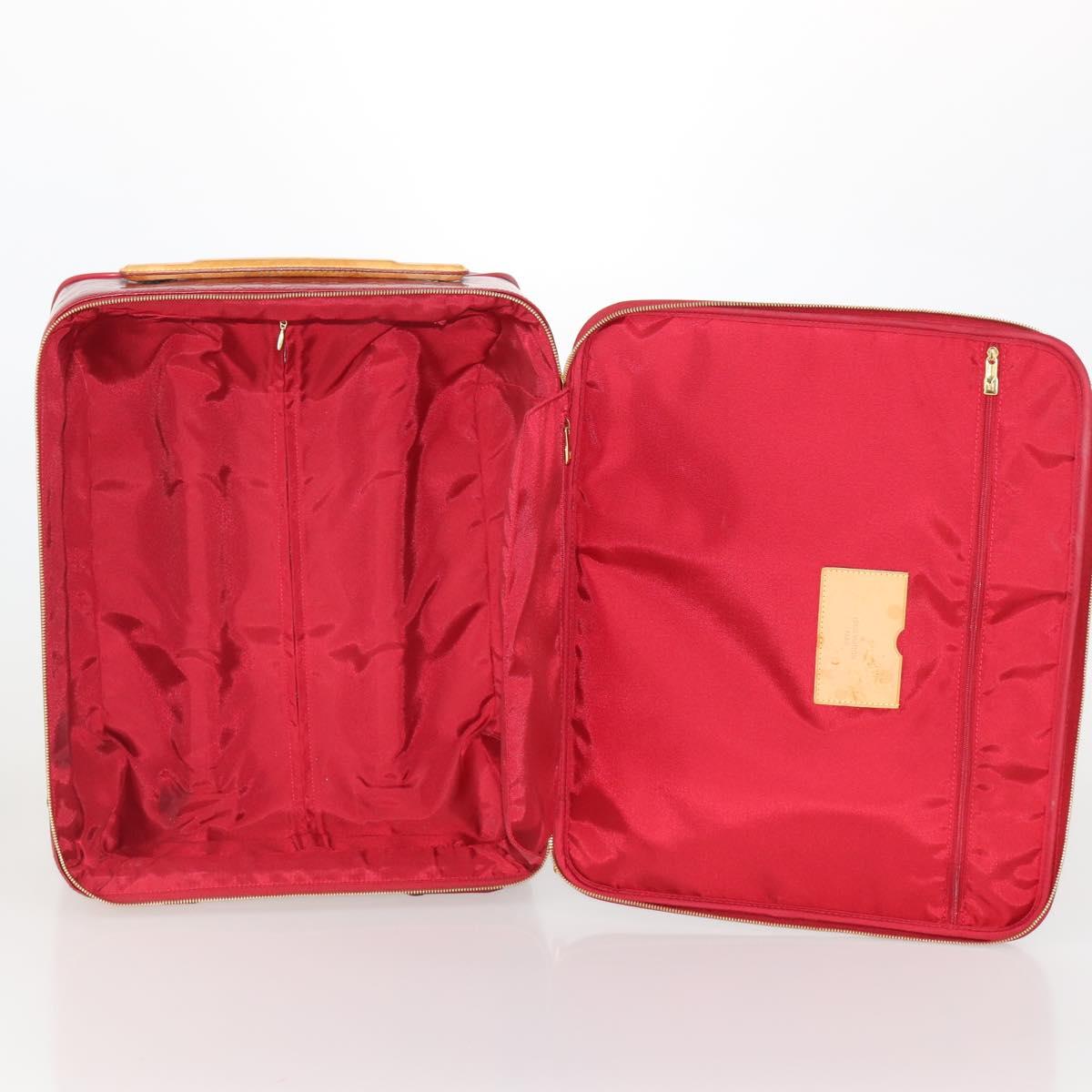 LOUIS VUITTON Monogram Vernis Pegas 45 Suitcase Pomme D'amour M91278 Auth 196891