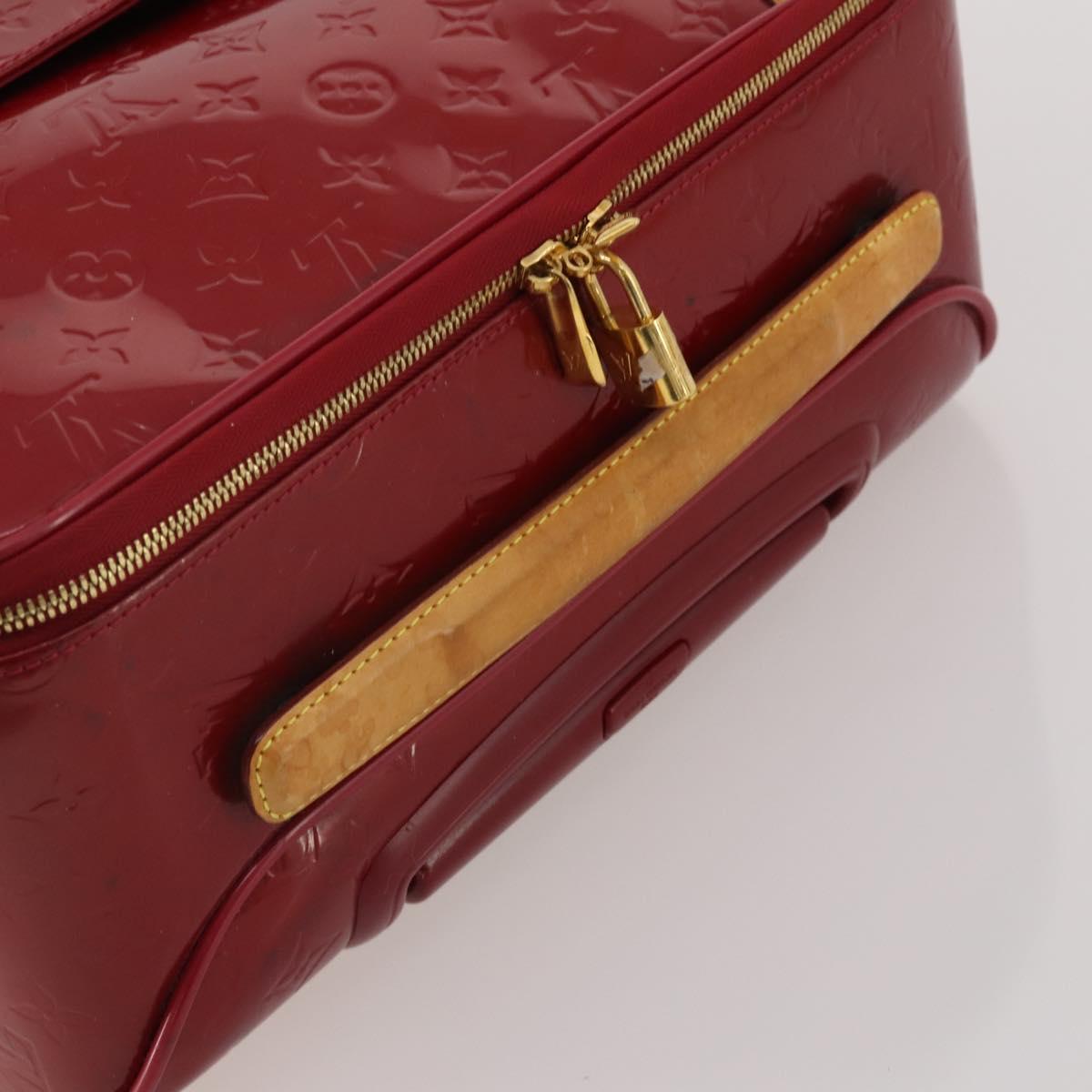 LOUIS VUITTON Monogram Vernis Pegas 45 Suitcase Pomme D'amour M91278 Auth 196891