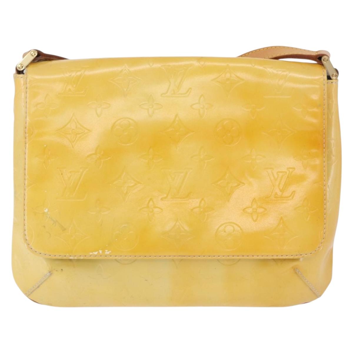 LOUIS VUITTON Monogram Vernis Thompson Street Bag Gris M91008 LV Auth 196902