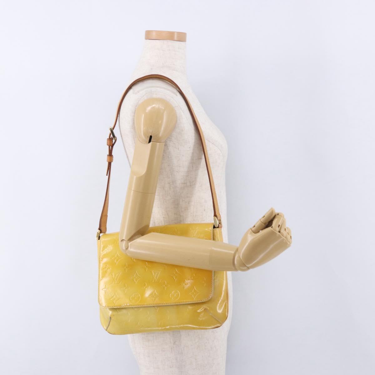 LOUIS VUITTON Monogram Vernis Thompson Street Bag Gris M91008 LV Auth 196902