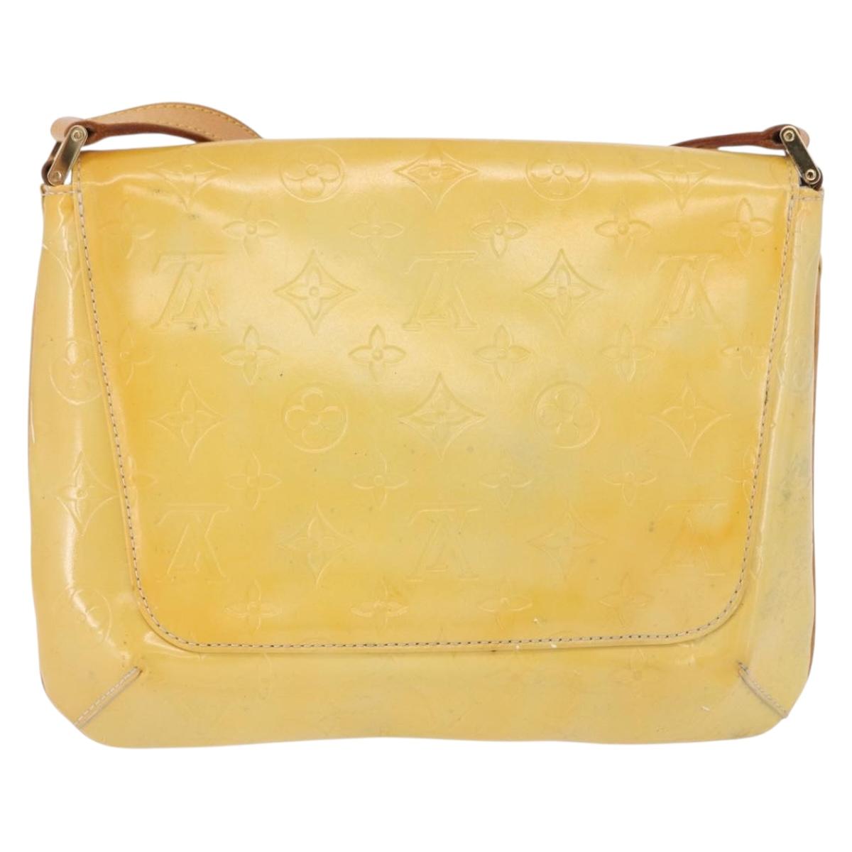 LOUIS VUITTON Monogram Vernis Thompson Street Bag Gris M91008 LV Auth 196902